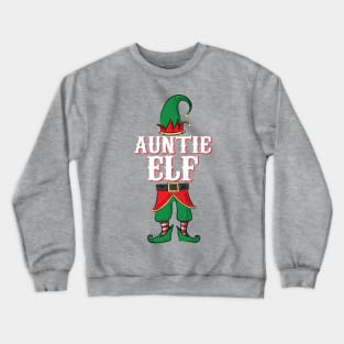 Auntie Elf - Matching Family Christmas design Crewneck Sweatshirt